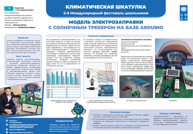 Model of an electric charging station with a solar tracker based on Arduino